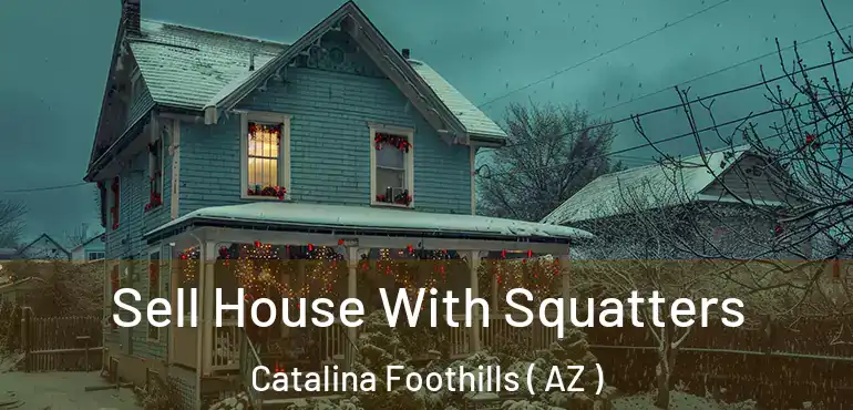  Sell House With Squatters Catalina Foothills ( AZ )
