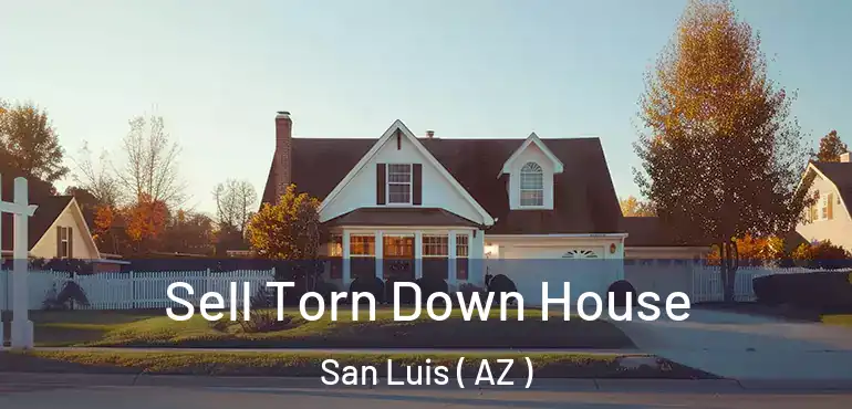  Sell Torn Down House San Luis ( AZ )